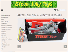 Tablet Screenshot of greenjellytoys.com